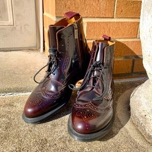 RARE Dr. Martens | Delphine Arcadia Women’s Dress Boots | Cherry Red